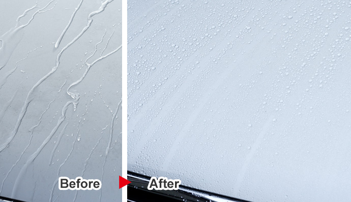 By just washing, get the wax effect on your car!