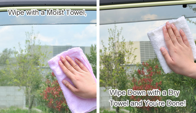 Don't forget to wipe with a dry towel afterward.