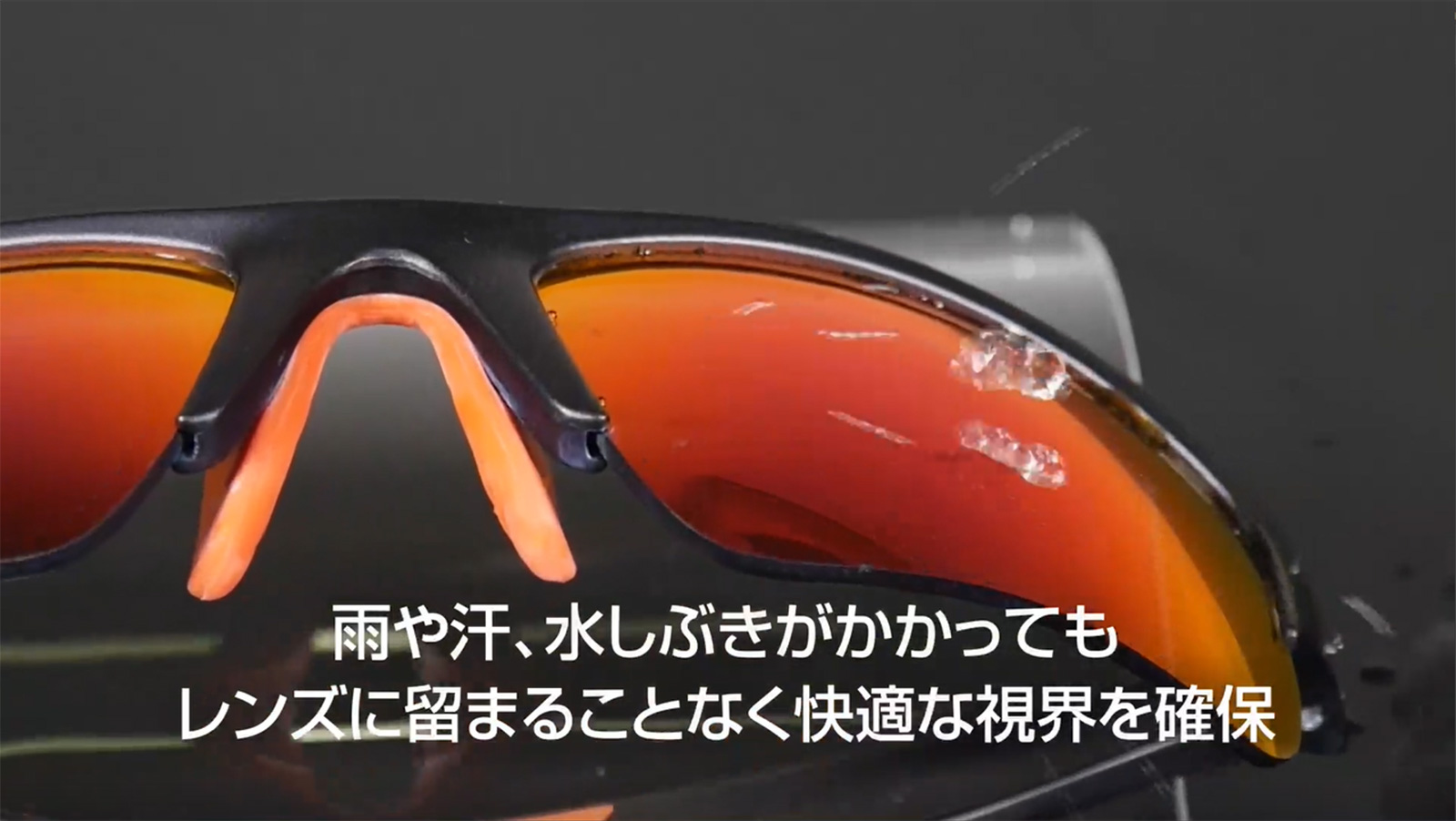 雨・汗・海水 レンズに水滴を残さない！ アイウェア用超撥水スプレー スポルファ レインホッパー｜ソフト９９