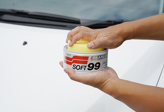 White Cleaner Soft99 Cars White Wax Automotive-350g - Paint Care